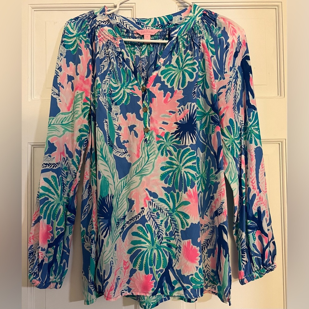 Silk Lilly Pulitzer Blouse
